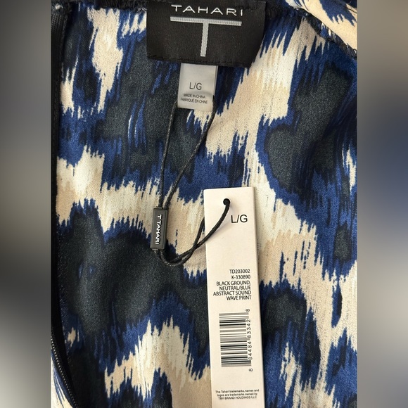 Tahari Cap Sleeve Midi Dress - Picture 4 of 5